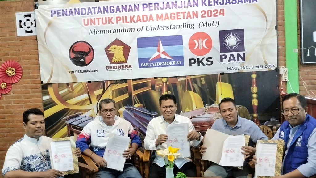 Bentuk Koalisi Besar, Lima Parpol Jalin Kerja Sama di Pilkada Magetan 2024