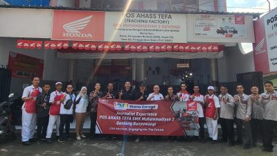 Lewat Program Skena Garage, MPM Honda Jatim Ajak Jurnalis Rasakan Layanan Pos AHASS TEFA SMK Muhammadiyah 2 Genteng&nbsp;Banyuwangi.