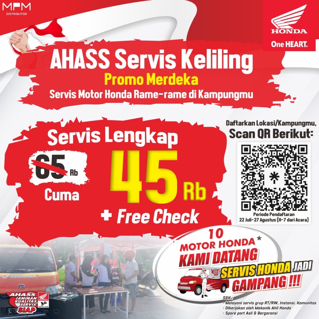 Semarakkan Hari Kemerdekaan Dengan Layanan AHASS Service Keliling.
